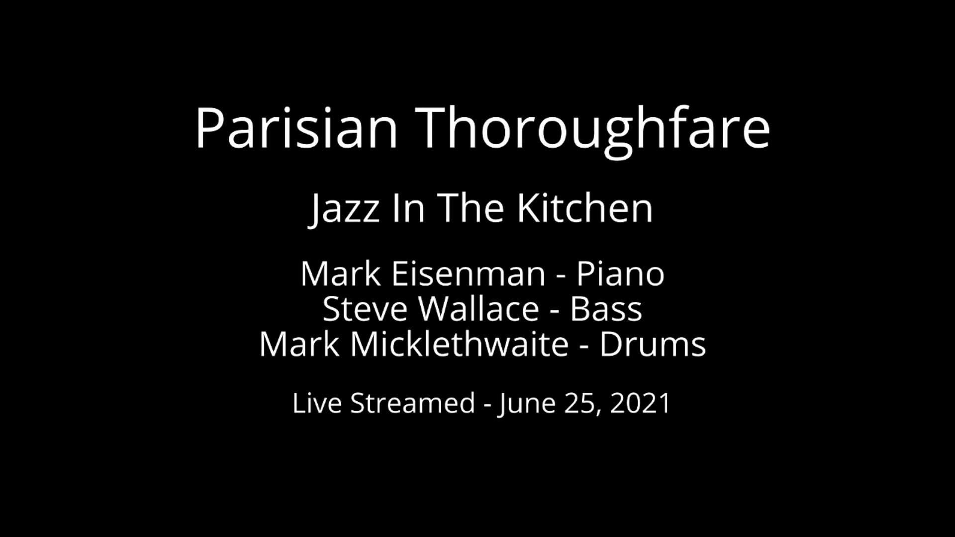 Parisian Thoroughfare Parisian Thoroughfare